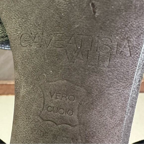 Giambattista Valli Revolve Leather Suede Fringe Ankle Strap Heels 6.5 Mobwife - Picture 13 of 15